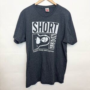 Homage Short North Columbus OH Gray Graphic T-Shirt Large Mona Lisa